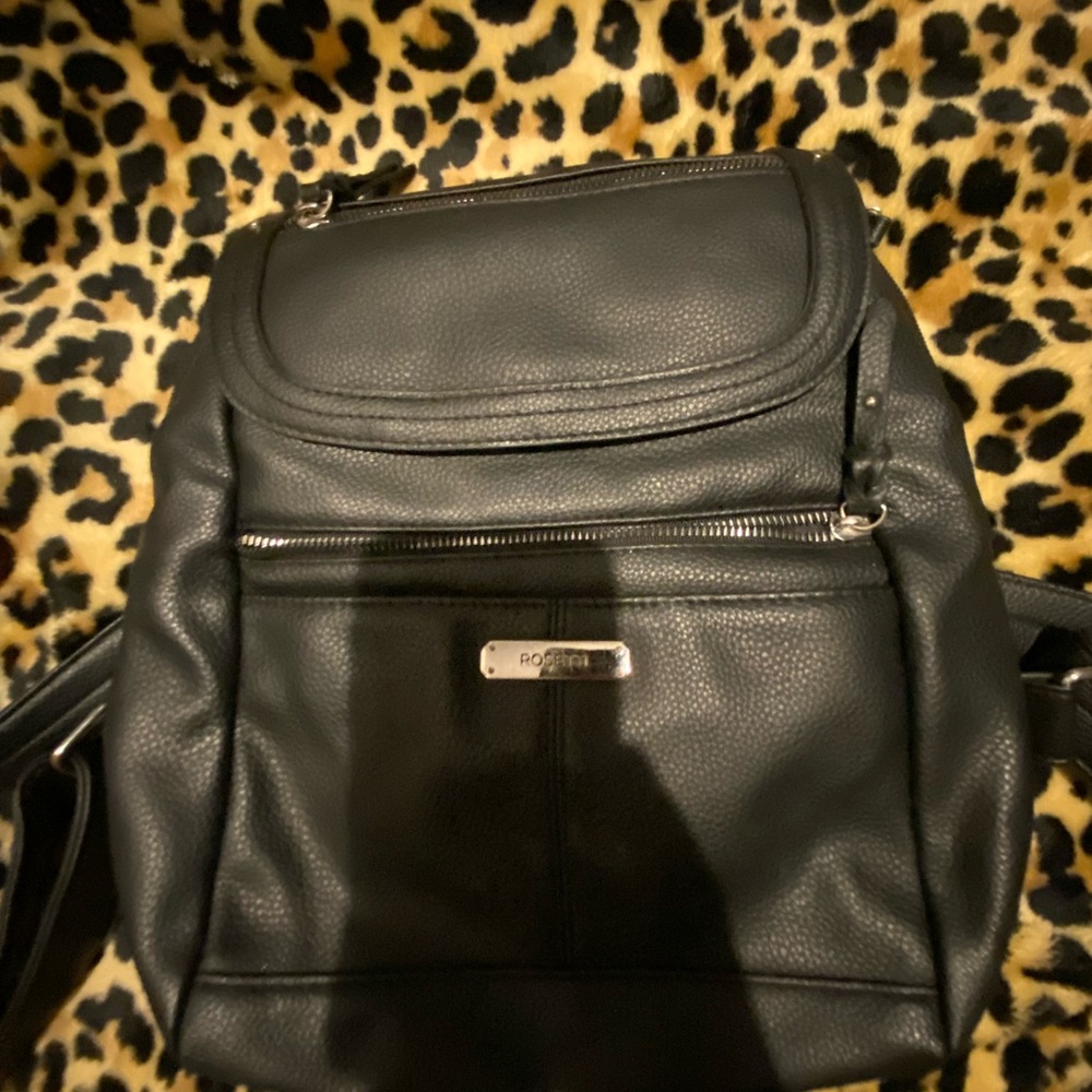 Rossetti travel backpack with multiple pockets #leatherbackpack